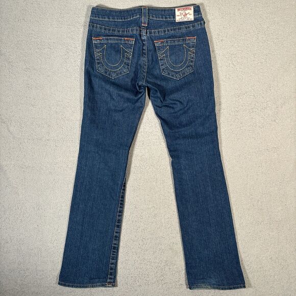 True Religion Johnny Jeans Women’s Size 29 Fit 32x31 Low Rise Straight Leg Jeans - Picture 10 of 14